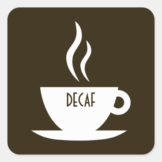 コーヒモダンー： decaf スクエアシール (正面)
