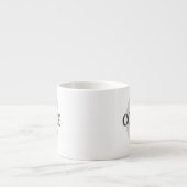 コーヒモノグラムのー エスプレッソカップ (正面)