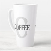 コーヒモノグラムのー カフェラテマグ (左アングル)