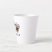 コーヒユニークーの贈り物、決してラテよりも良いおもしろい カフェラテマグ (正面)