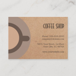 コーヒユニークーアイコンダンボールバックコーヒーショップ4. 名刺