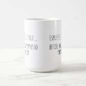 コーヒユーモアのあるープン コーヒーマグカップ (中央)