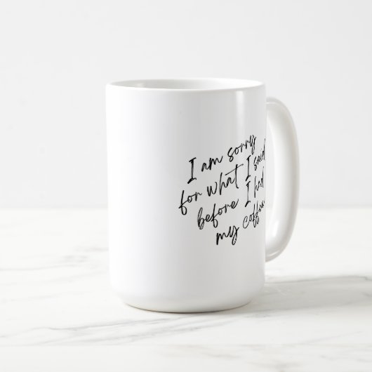 コーヒユーモアのあるーマグ コーヒーマグカップ (正面右)