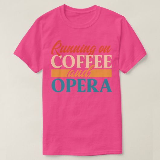 コーヒランニングーとオペラの上の Tシャツ (デザイン正面)