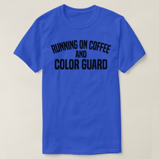 コーヒランニングーとカラーガードの Tシャツ (デザイン正面)