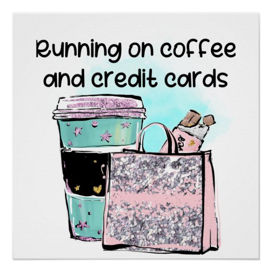 コーヒランニングーとクレジットカードの ポスター (正面)