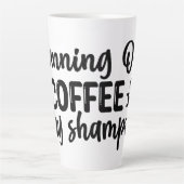 コーヒランニングーとドライシャンプーの カフェラテマグ (正面)