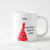 コーヒリラックスーストップーのマグカップの匂いを嗅ぐために ジャンボコーヒーマグカップ (右)