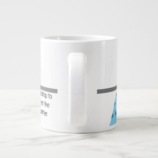 コーヒリラックスーストップーのマグカップの匂いを嗅ぐために ジャンボコーヒーマグカップ (裏面)