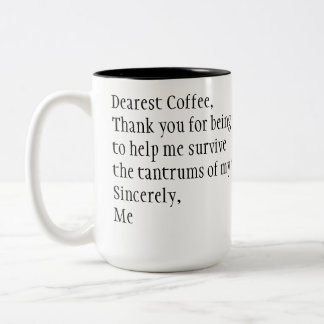 コーヒーありがとう ツートーンマグカップ