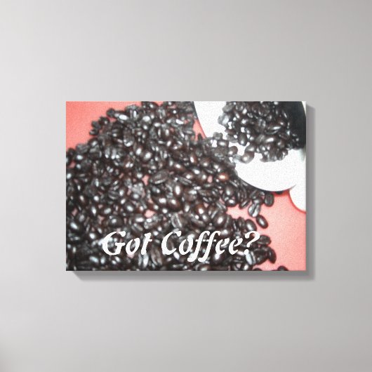 コーヒーありますか キャンバスプリント (正面)