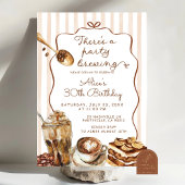 コーヒーあるパーティー醸造誕生日 招待状