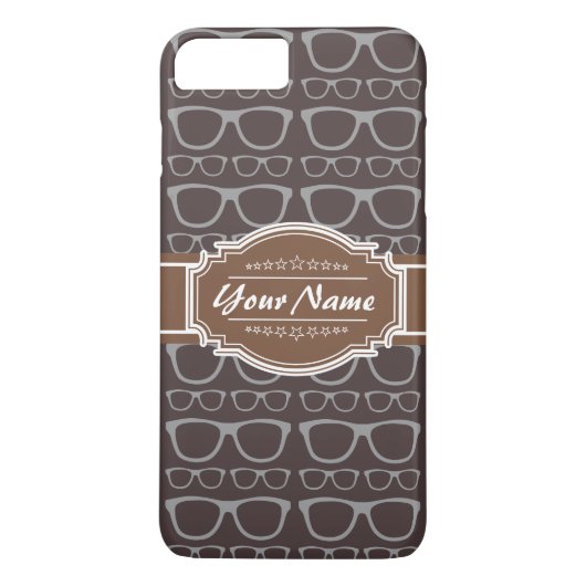 コーヒーおたくヒップスターパーソナライズされたグラス Case-Mate iPhoneケース (裏面)