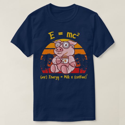 コーヒーおたく数式先生コーヒーマグピグFa Tシャツ (デザイン正面)