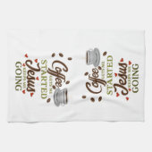 コーヒーおもしろいことわざ キッチンタオル (横)