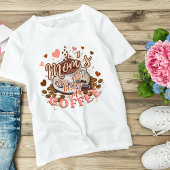 コーヒーおもしろいでかわいいピンクのお母さんの日が良くなる トライブレンドTシャツ