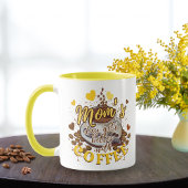 コーヒーおもしろいでかわいい黄色いママの日 マグカップ
