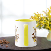 コーヒーおもしろいでかわいい黄色いママの日 マグカップ