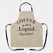 コーヒーおもしろいについてのことわざを飲む エプロン (正面)