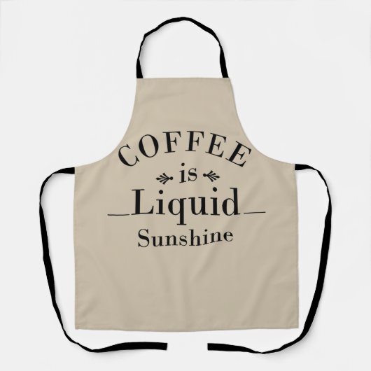 コーヒーおもしろいについてのことわざを飲む エプロン (正面)