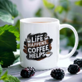 コーヒーおもしろいの才能のマグカップ – 人生がコーヒーを起こす コーヒーマグカップ