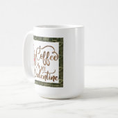 コーヒーおもしろいは私のバレンタイン コーヒーマグカップ (正面左)