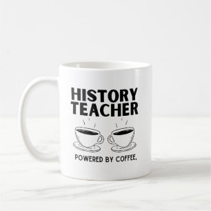 コーヒーおもしろいを使った歴史先生 コーヒーマグカップ