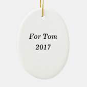 コーヒーおもしろい好きの方にコーヒーを持ってこい セラミックオーナメント (裏面)