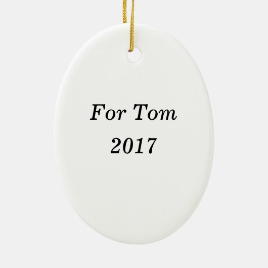 コーヒーおもしろい好きの方にコーヒーを持ってこい セラミックオーナメント (裏面)