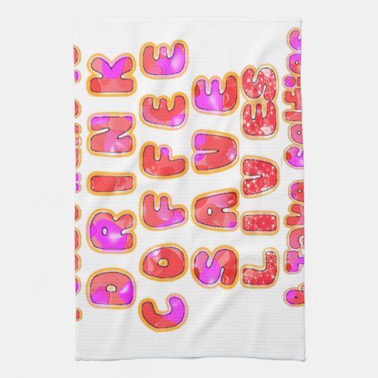 コーヒーおもしろい好きの方への贈り物 キッチンタオル (縦)