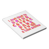 コーヒーおもしろい好きの方への贈り物 ノートパッド (アングル)