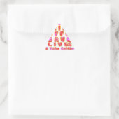 コーヒーおもしろい好きの方への贈り物 三角形シール (バッグ)