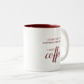 コーヒーおもしろい引用文マグカップ ツートーンマグカップ (正面右)