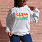 コーヒーおもしろい引用文女性ギフト スウェットシャツ