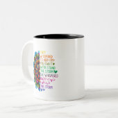 コーヒーおもしろい ツートーンマグカップ (正面左)