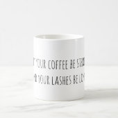 コーヒーおよびまつげのコーヒー・マグ コーヒーマグカップ (中央)