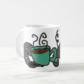 コーヒーおよびゲーム コーヒーマグカップ (正面左)