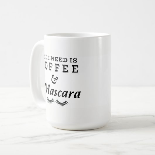 コーヒーおよびマスカラ コーヒーマグカップ (正面左)