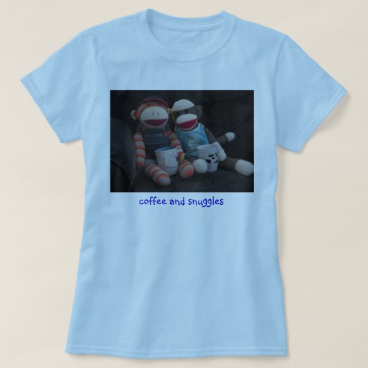 コーヒーおよび抱擁 Tシャツ (デザイン正面)