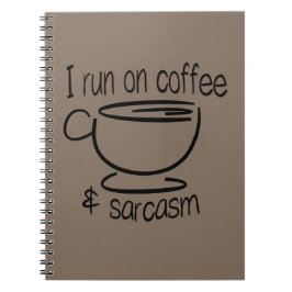 コーヒーおよび皮肉で走られるI ノートブック