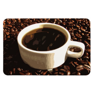 コーヒーおよび豆 マグネット