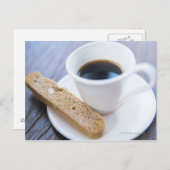 コーヒーおよびBiscotti ポストカード (正面/裏面)