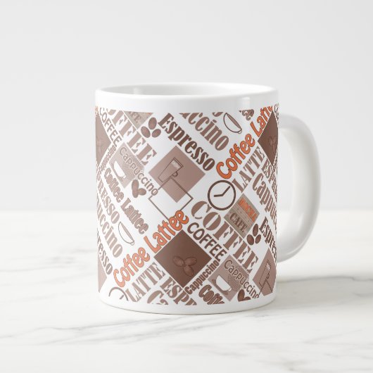 コーヒーお気に入りのエスプレッソカップ ジャンボコーヒーマグカップ (正面右)