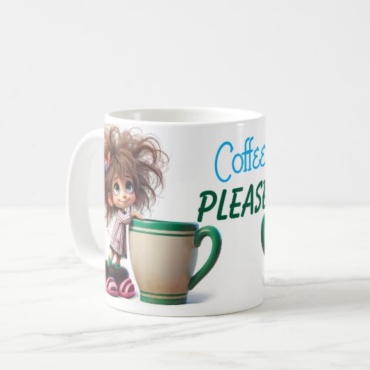 コーヒーお願いします コーヒーマグカップ (正面左)