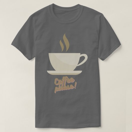 コーヒーお願い2 Tシャツ (デザイン正面)