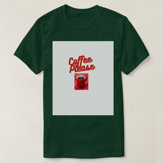 コーヒーお願い6 Tシャツ (デザイン正面)
