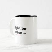 コーヒーかもしれない ツートーンマグカップ (正面左)