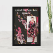 コーヒーからオレンジジュースへのおもしろい移行 カード (正面)