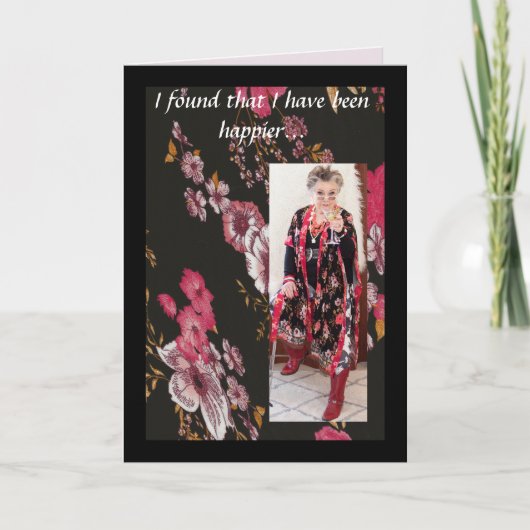 コーヒーからオレンジジュースへのおもしろい移行 カード (正面)