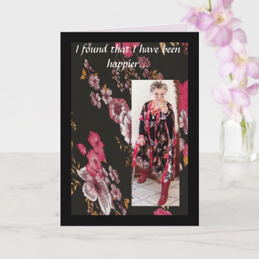 コーヒーからオレンジジュースへのおもしろい移行 カード (蘭)